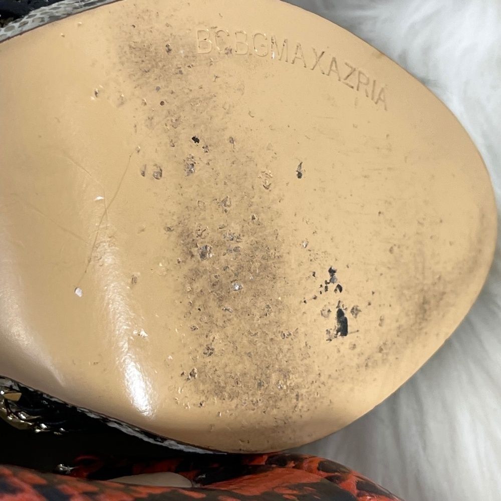 BCBG Max Azria Britt Chain Python Colorblock Heel… - image 8